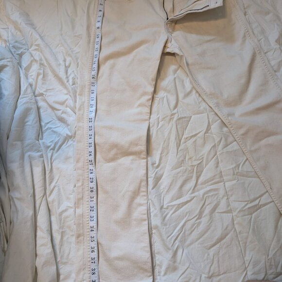 LEVI'S 511 Jeans Mens White / Ivory Slim Straight W36 L30 - Picture 3 of 7